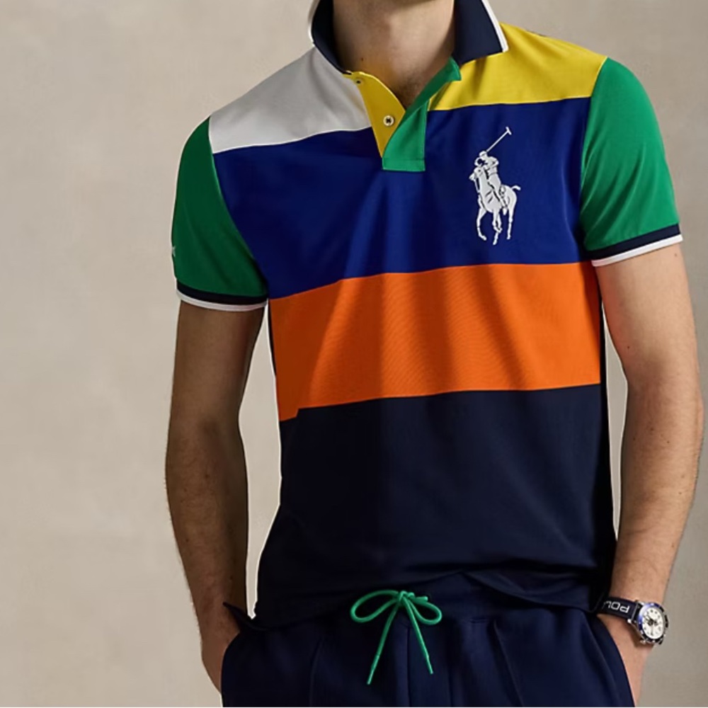 Polo by Ralph Lauren Men's Colorblock Polo Shirt - US Open 2025 limited edition